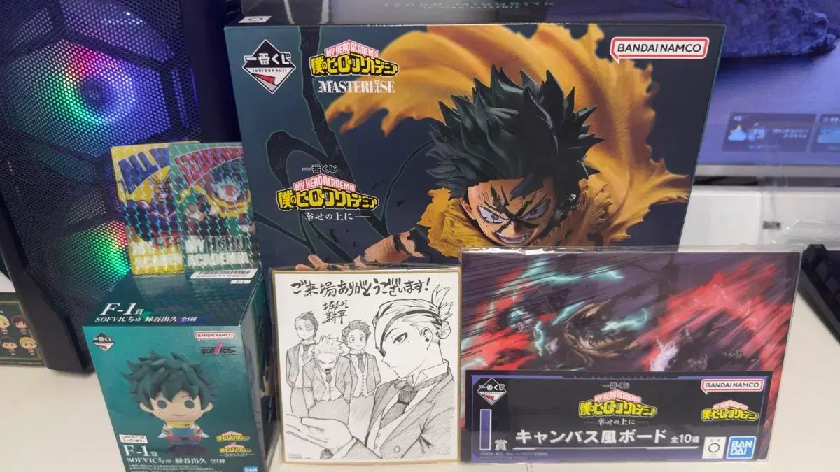 一番くじ 僕のヒーローアカデミア 緑谷 A賞+ソフビBIG 緑谷+下位賞 まとめ 8,371円