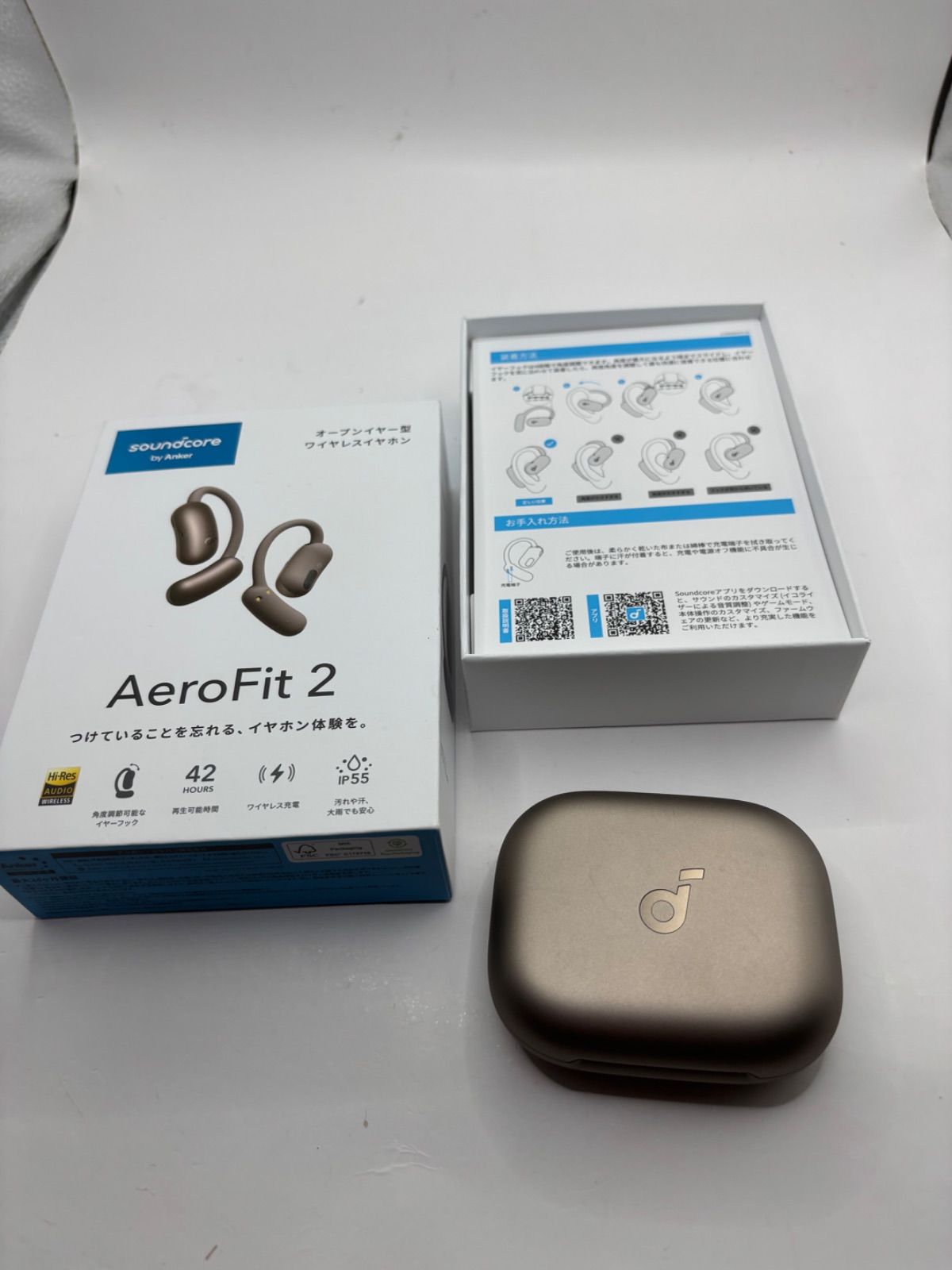 【美品】 Anker Soundcore AeroFit2 ブロンズ イヤホン Anker soundcore Aero Fit2 イヤホン ブロンズ - メルカリ