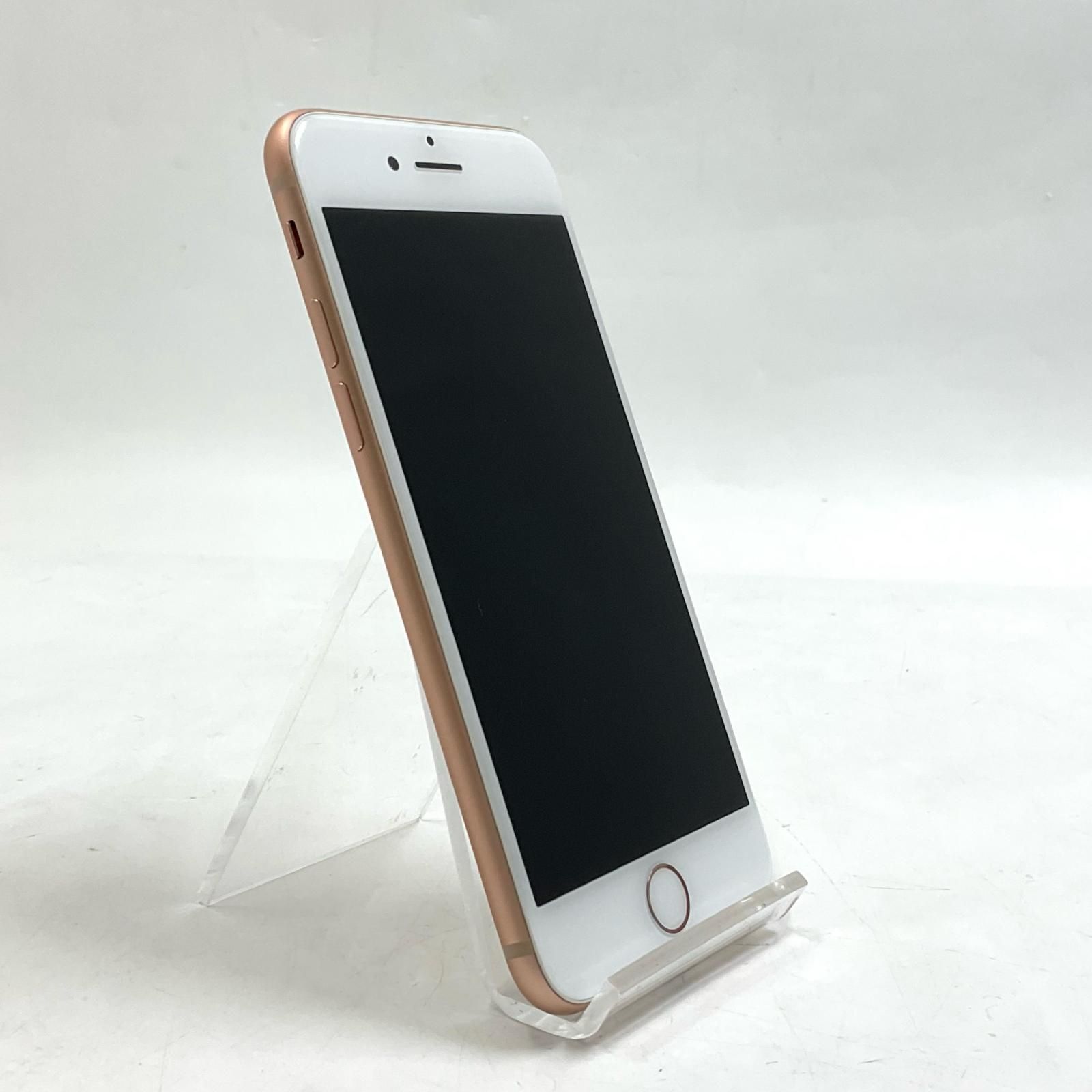 全額返金保証】【最速発送】 iPhone 8 64GB ゴールド au SIMフリー 白