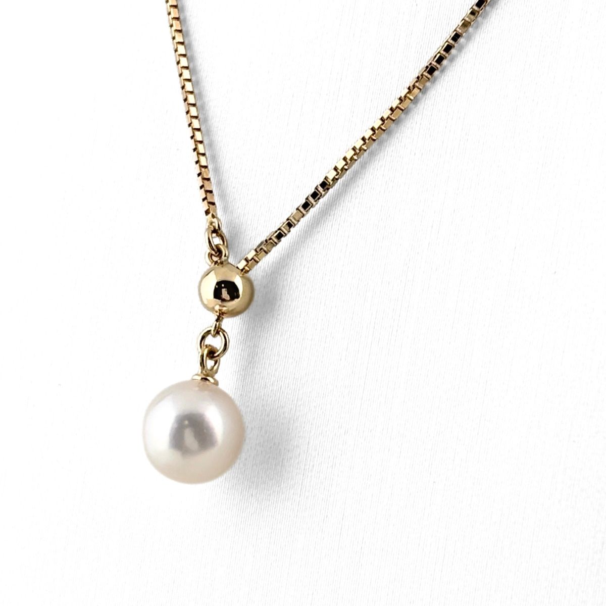 タサキ TASAKI パール ネックレス YG イエローゴールド ペンダント 真珠 ネックレス K18 パール レディース 【中古】