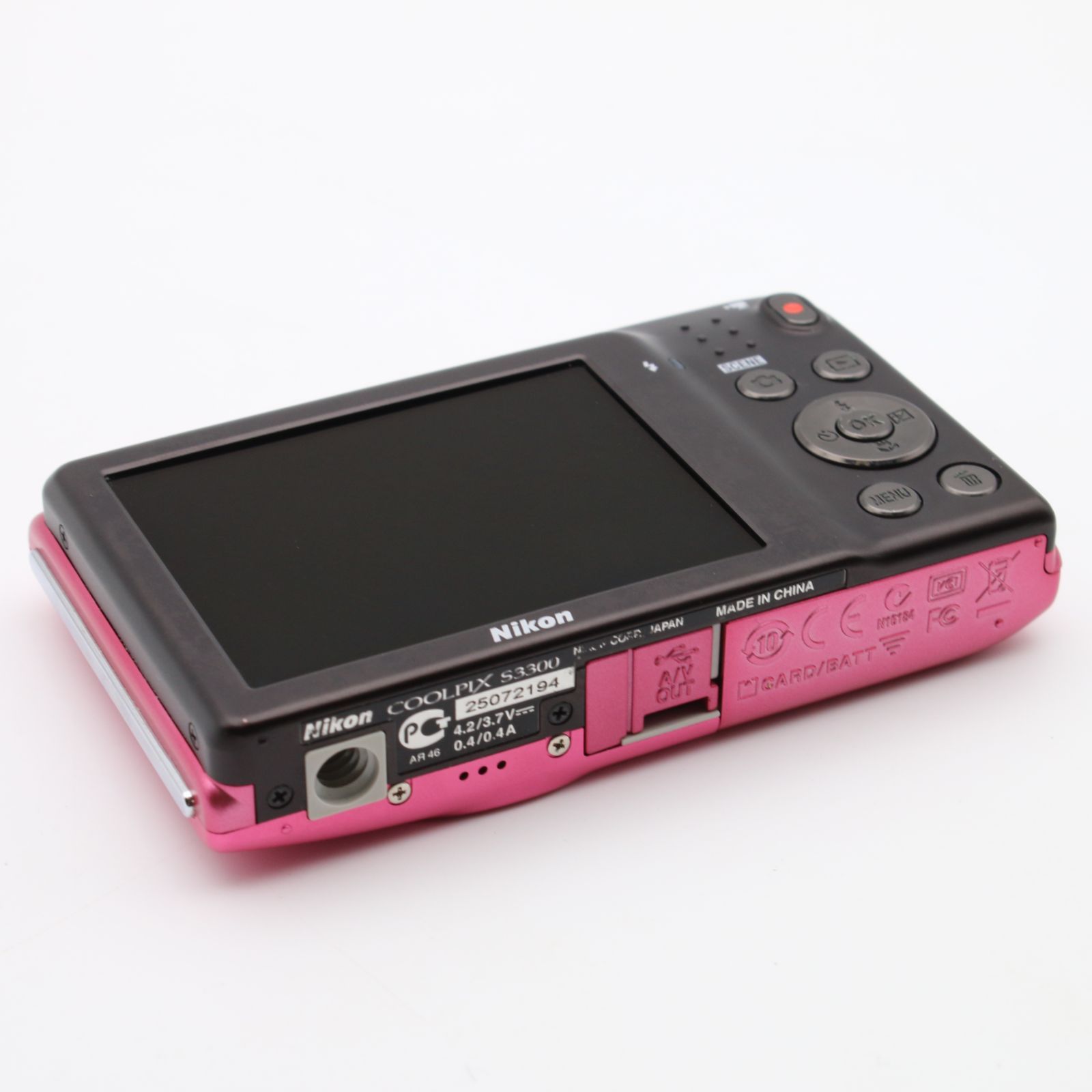 ほぼ新品】 Nikon COOLPIX S3300 ピンク デジタルカメラ #094VV06180