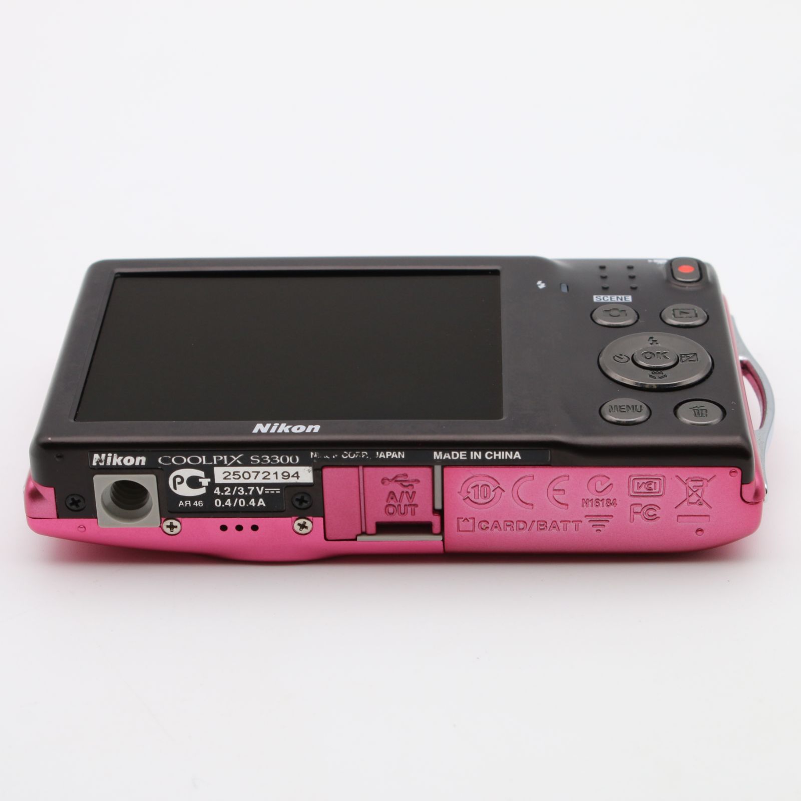 ほぼ新品】 Nikon COOLPIX S3300 ピンク デジタルカメラ #094VV06180