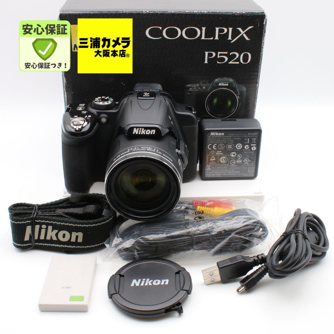 ★極上品★ Nikon COOLPIX P520 42倍ズーム バリアングル液晶 極上品】 Nikon COOLPIX P520 光学42倍ズーム バリアングル液晶