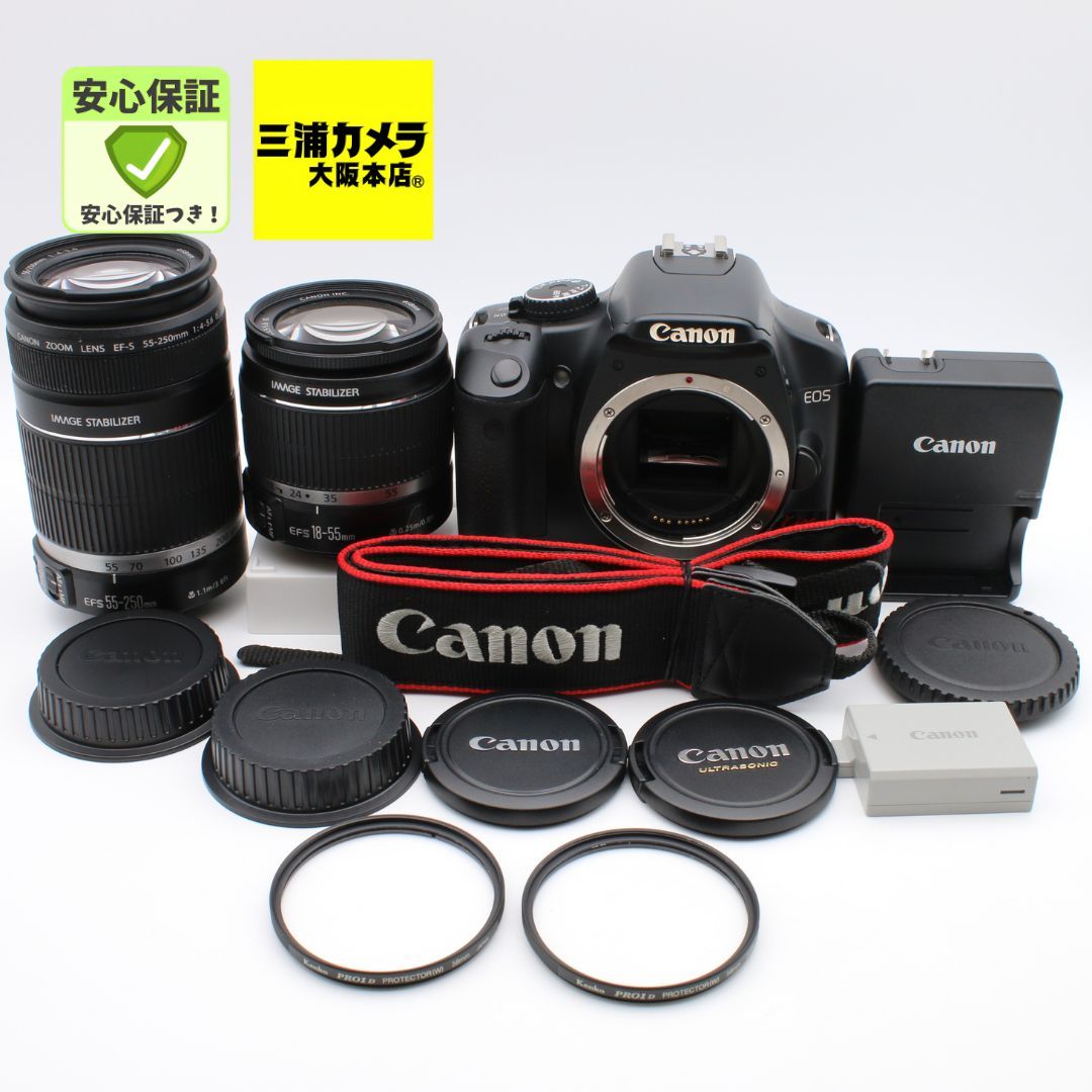 極上品 | S数3,086回] Canon EOS Kiss X2 ダブルズームキット 18-55mm