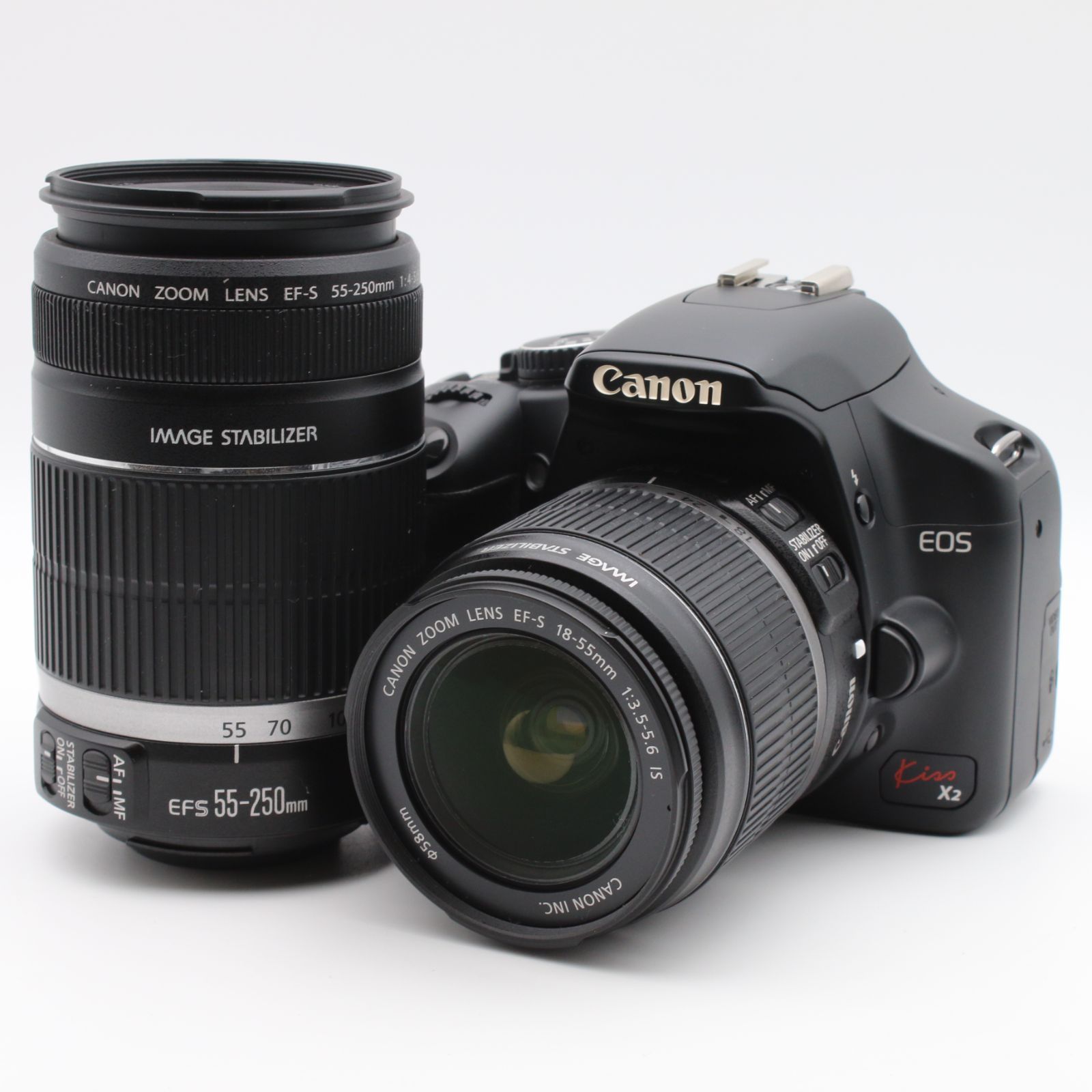 極上品 | S数3,086回] Canon EOS Kiss X2 ダブルズームキット 18-55mm