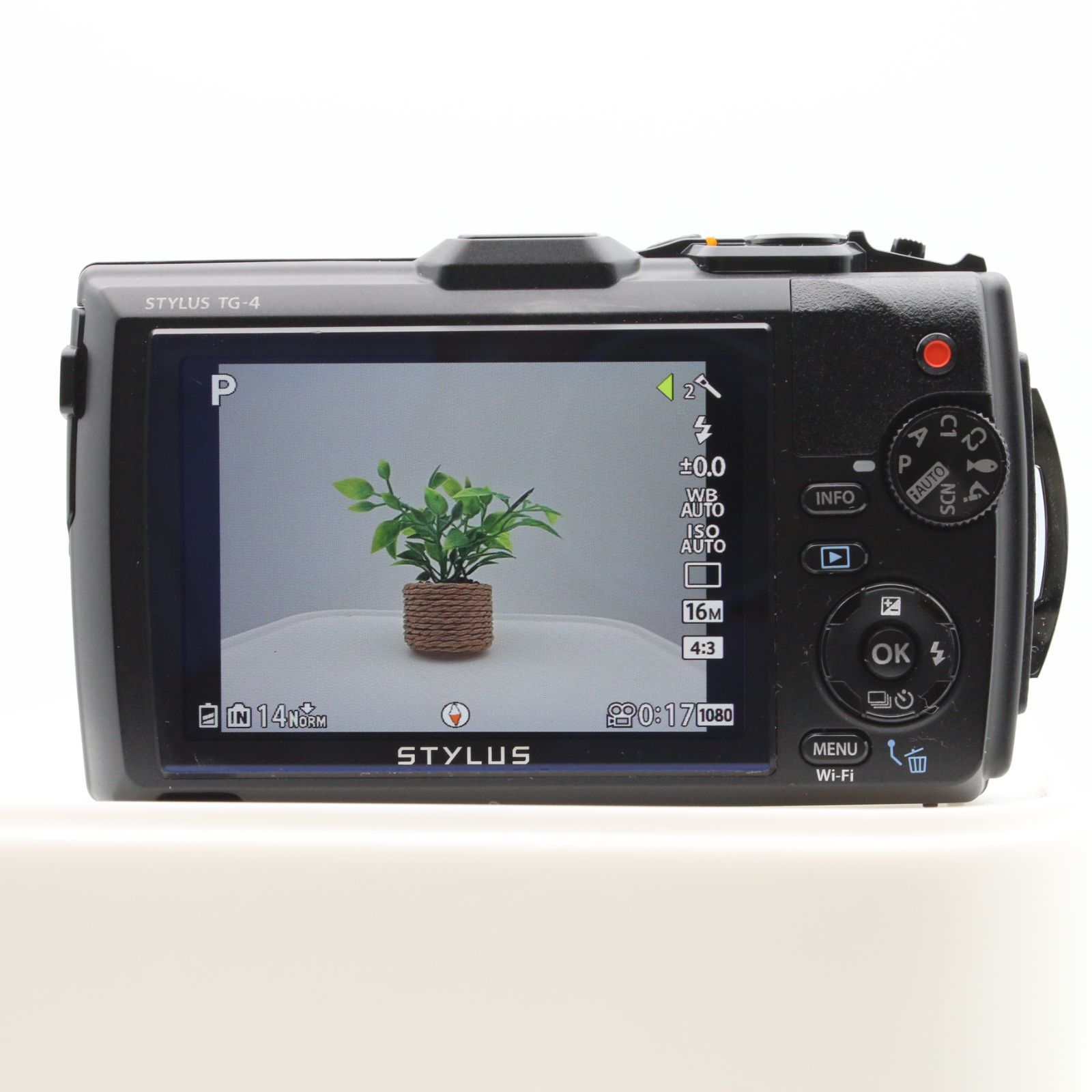 極上品】 OLYMPUS STYLUS TG-4 Tough ブラック 1600万画素CMOS F2.0