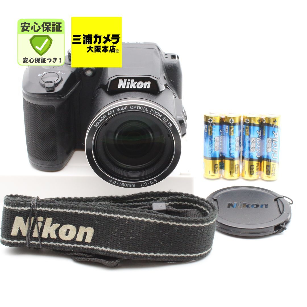 極上品】 Nikon COOLPIX B500 ブラック 光学40倍ズーム 1602万画素 単