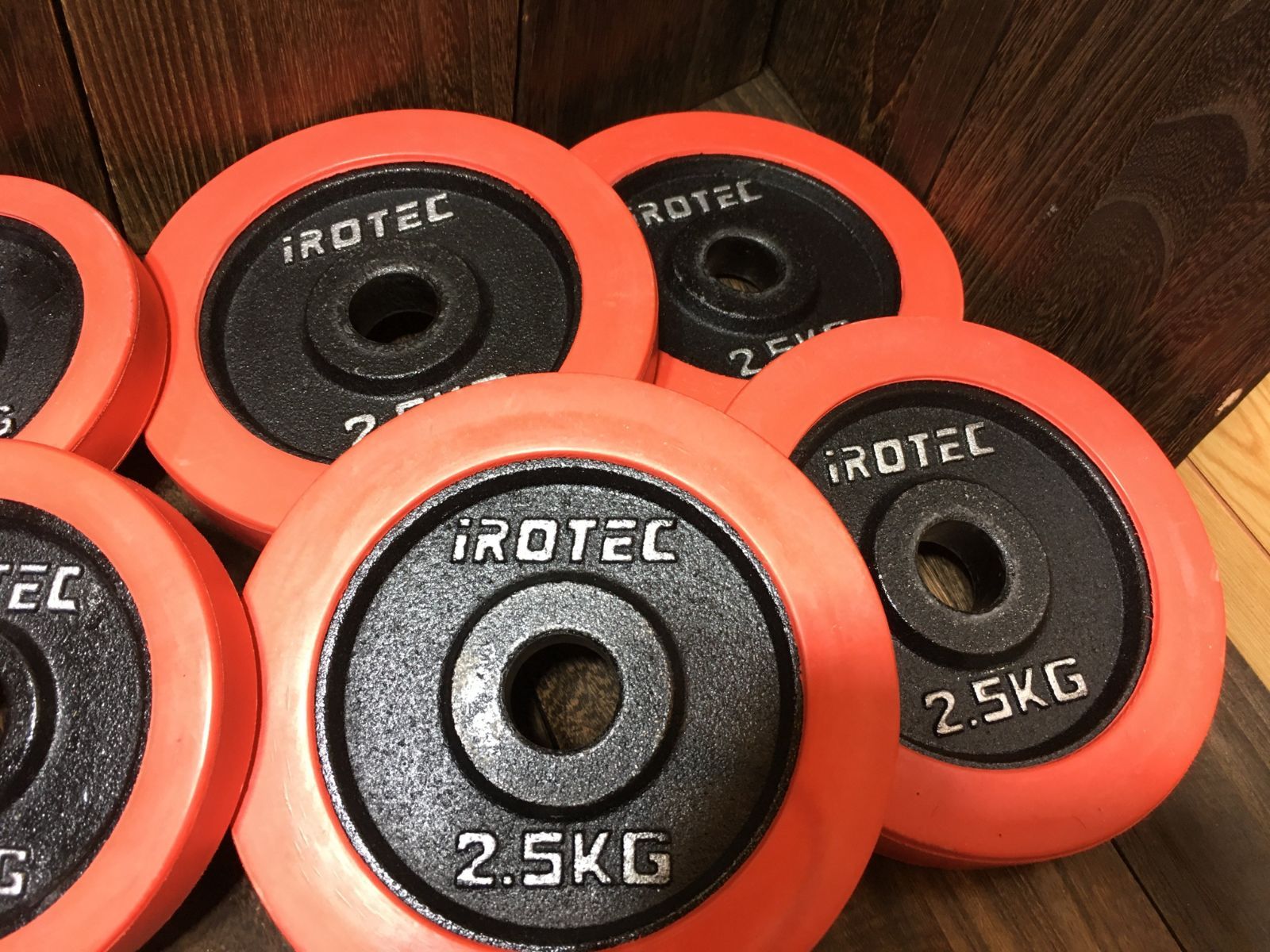 IROTEC ダンベルプレート 1.25kg 4枚 2.5kg 4枚 ダンベルシャフト 2本