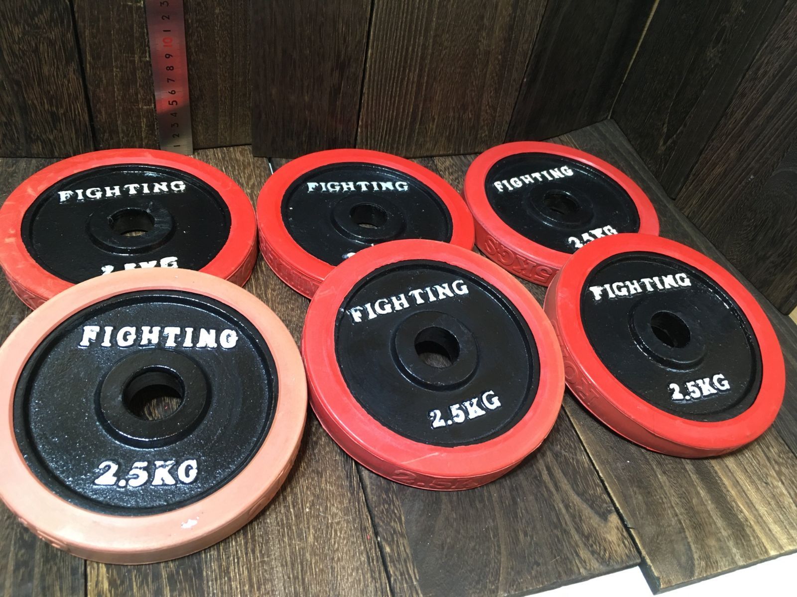 FIGHTING 2.5kg 6枚 ダンベル プレート ウエイト ファイティングロード