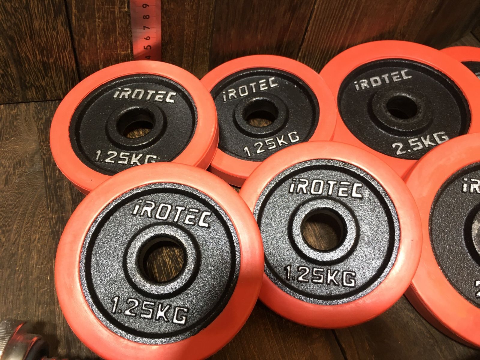 IROTEC ダンベルプレート アイアンプレート1.25kg(4枚) IROTEC