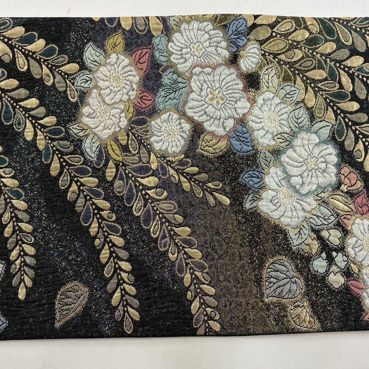 美品】 袋帯 秀品 夢想辻が花 箔 金糸 黒 六通 正絹 【中古】 - メルカリ