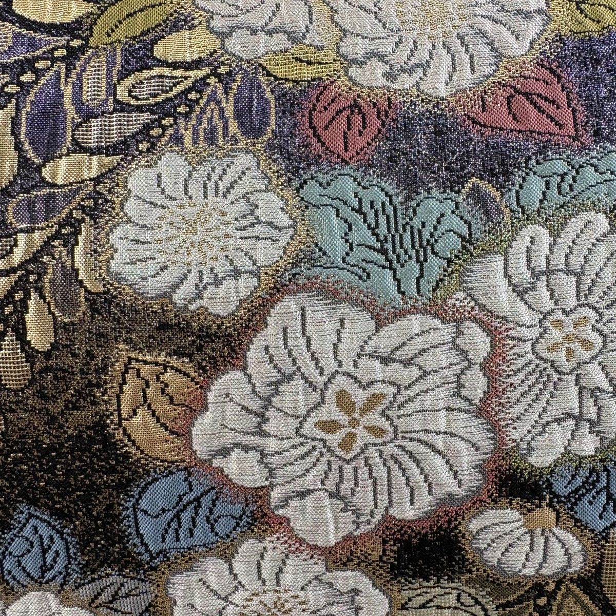 美品】 袋帯 秀品 夢想辻が花 箔 金糸 黒 六通 正絹 【中古】 - メルカリ