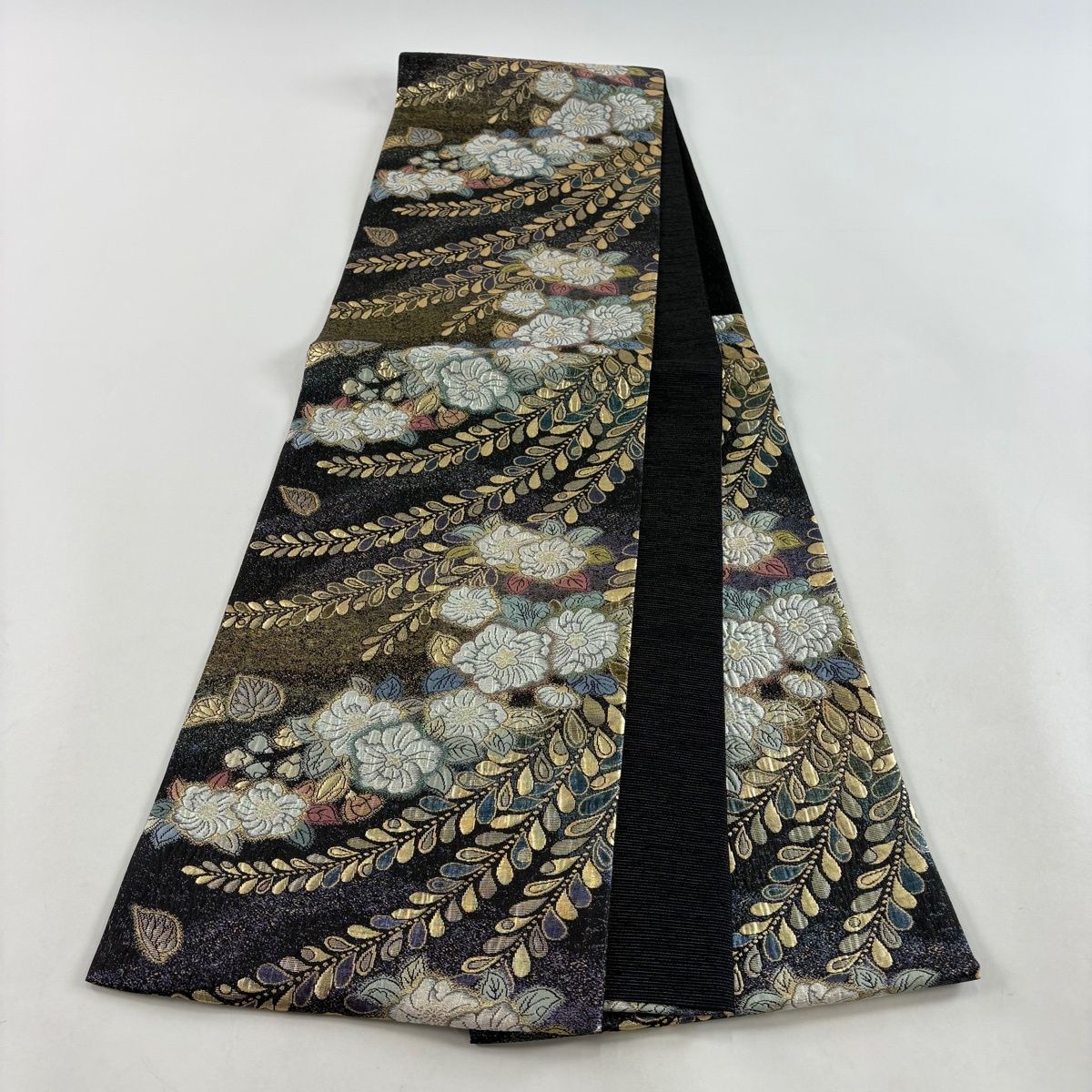 美品】 袋帯 秀品 夢想辻が花 箔 金糸 黒 六通 正絹 【中古】 - メルカリ