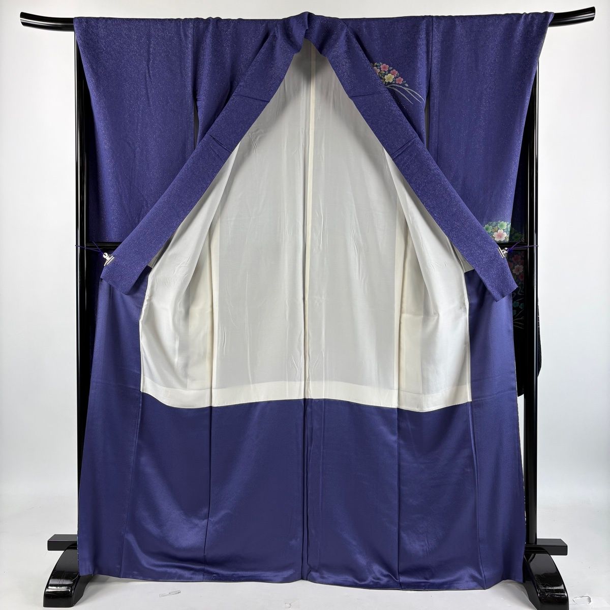 美品】 振袖 身丈168cm 裄丈68cm L 袷 袋帯フルセット 桜 流水 金通し