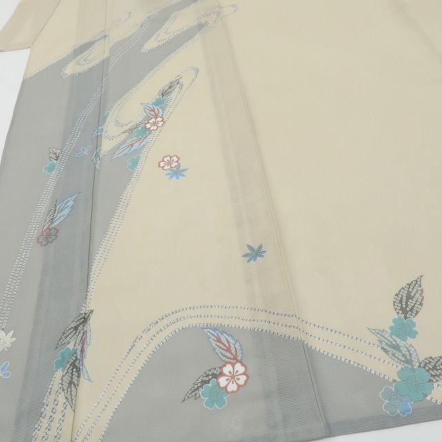 六花-RIKKA- 美品 洗える夏着物 絽 トールサイズ 桜 楓 萩❀涼の流れに