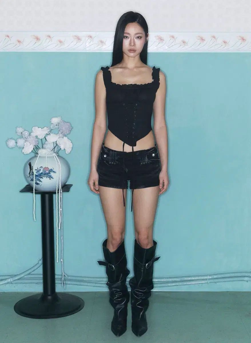 プリーズノーフォローCassie Denim Pants Vintage Black 8,739円