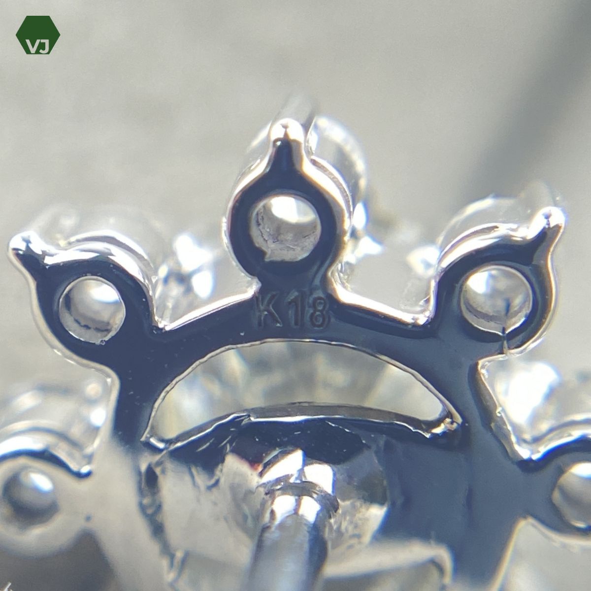 34-29】ダイヤモンド ネクタイピン D1.10ct D0.168ct【中古】【K18WG