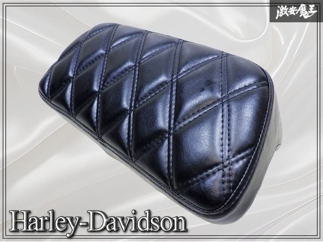社外 メーカー不明 汎用 ハーレーダビットソン ツーリング ツアラー ツアーパック バックレスト パッド ダイヤモンド ステッチ 背もたれ