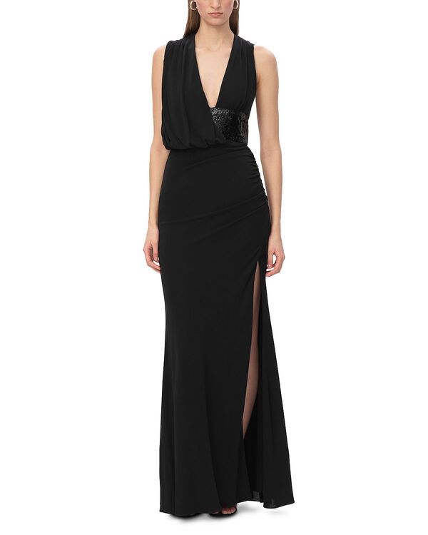 エルベレジェ レディース トップス ワンピース Herv Lger The Lucille Gown Black 001 ブラック