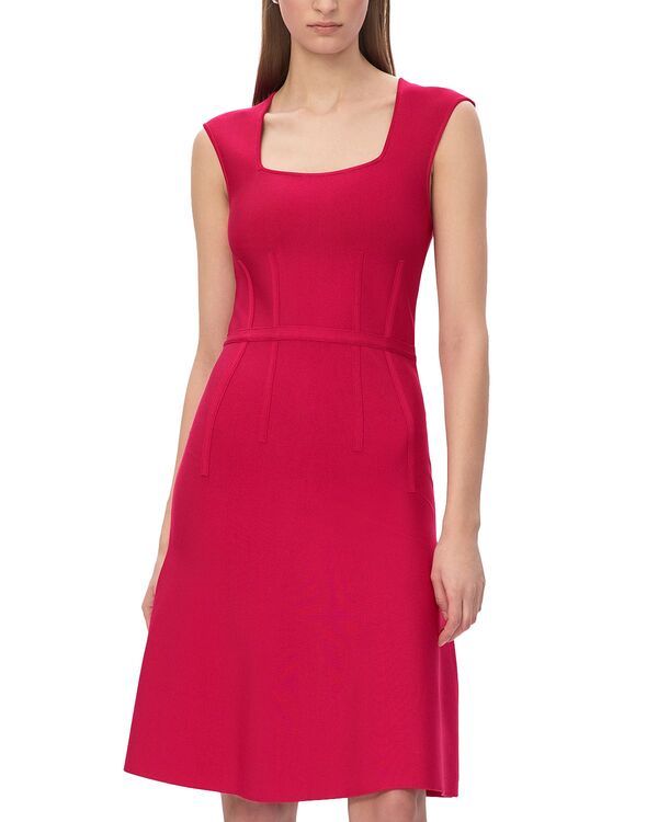 エルベレジェ レディース トップス ワンピース Herv Lger The Beatrice Dress Hibiscus 6