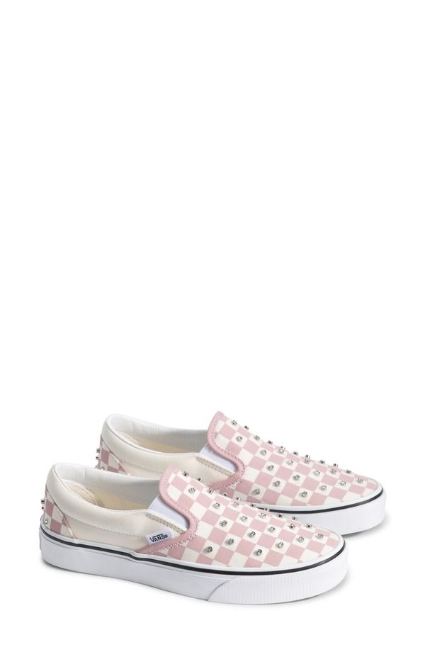 バンズ レディース シューズ スニーカー Vans Classic SlipOn Sneakerhinestone Misty Mauve