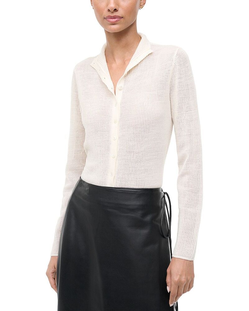 スタウド レディース アウター ニット・セーター STAUD Marianne Sweater Ivory アイボリー