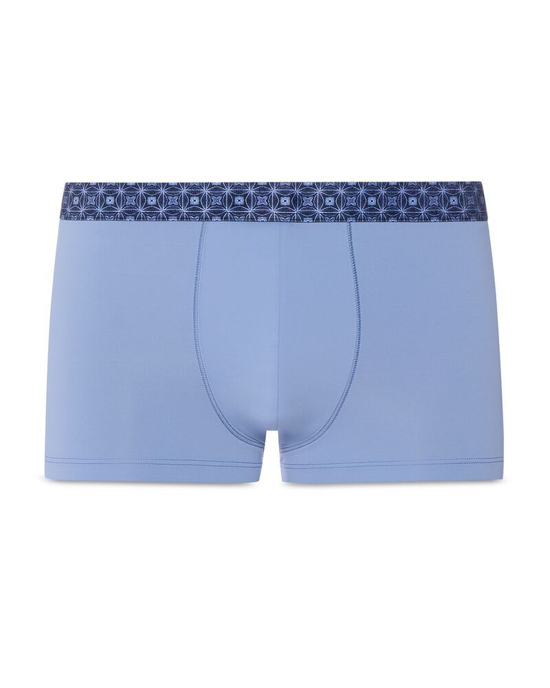 ハンロ メンズ アンダーウェア ボクサーパンツ Hanro Micro Touch Boxer Briefs Mineral Blue ブルー
