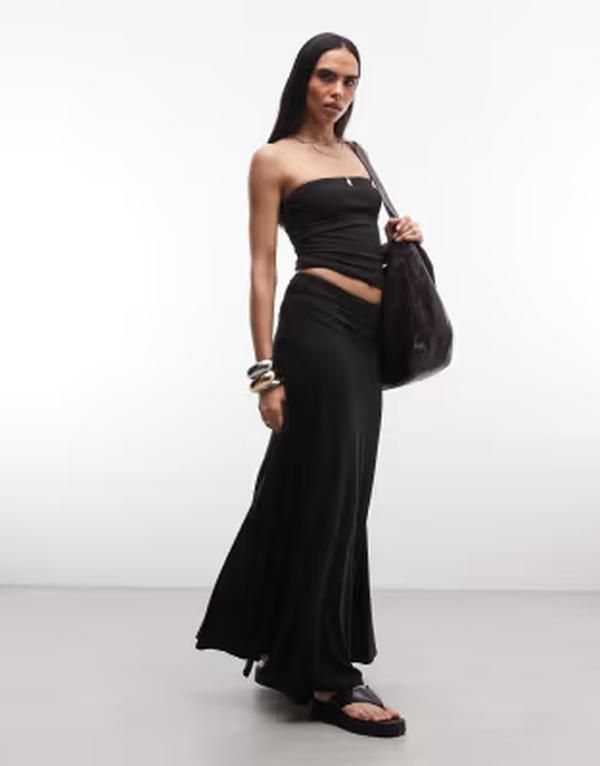 ウィークデイ レディース ボトムスカート マキシ Weekday drapey maxi skirt Black ブラック 14,896円