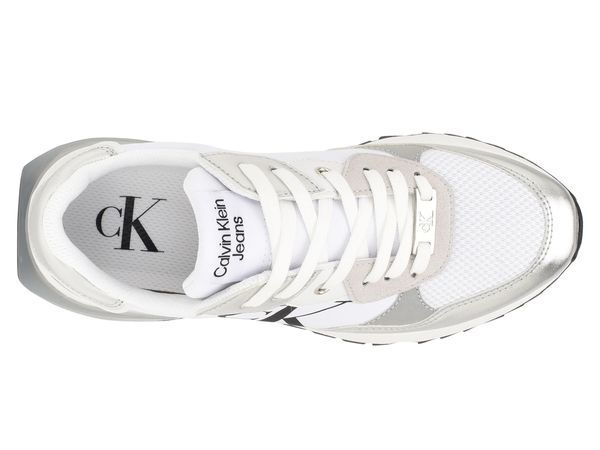 カルバンクライン レディース シューズ スニーカー Calvin Klein Magalee Sneaker Silver MetallicWhite ホワイト カルバンクライン レディース シューズ スニーカー Calvin Klein Magalee Sneaker Silver MetallicWhite ホワイト