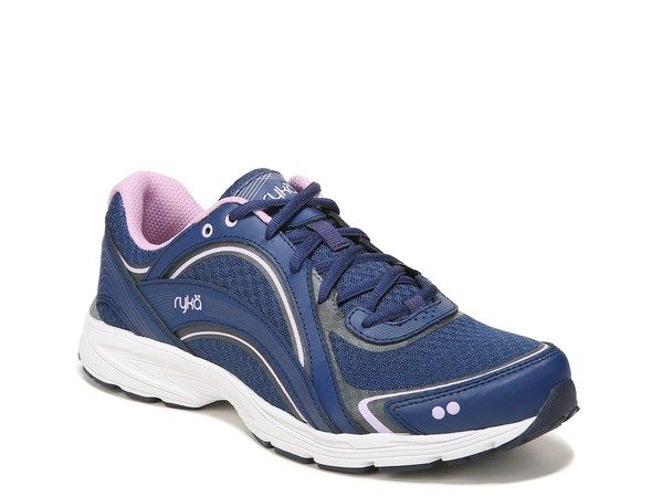ライカ レディース シューズ スニーカー Ryka Sky Walk Walking Shoe Womens NavyLilac Purple Leather ネイビー