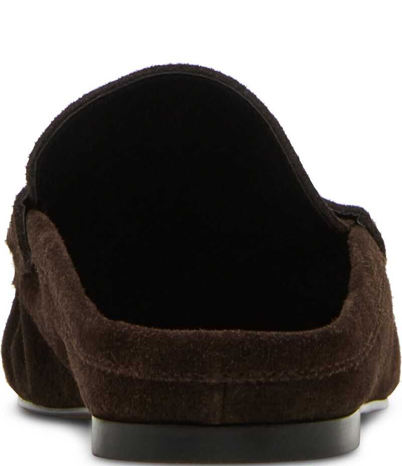 スティーブ マデン レディース シューズ パンプス スエード ローファー Steve Madden Rafe Suede Penny Loafer Mules Chocolate Brown ブラウン