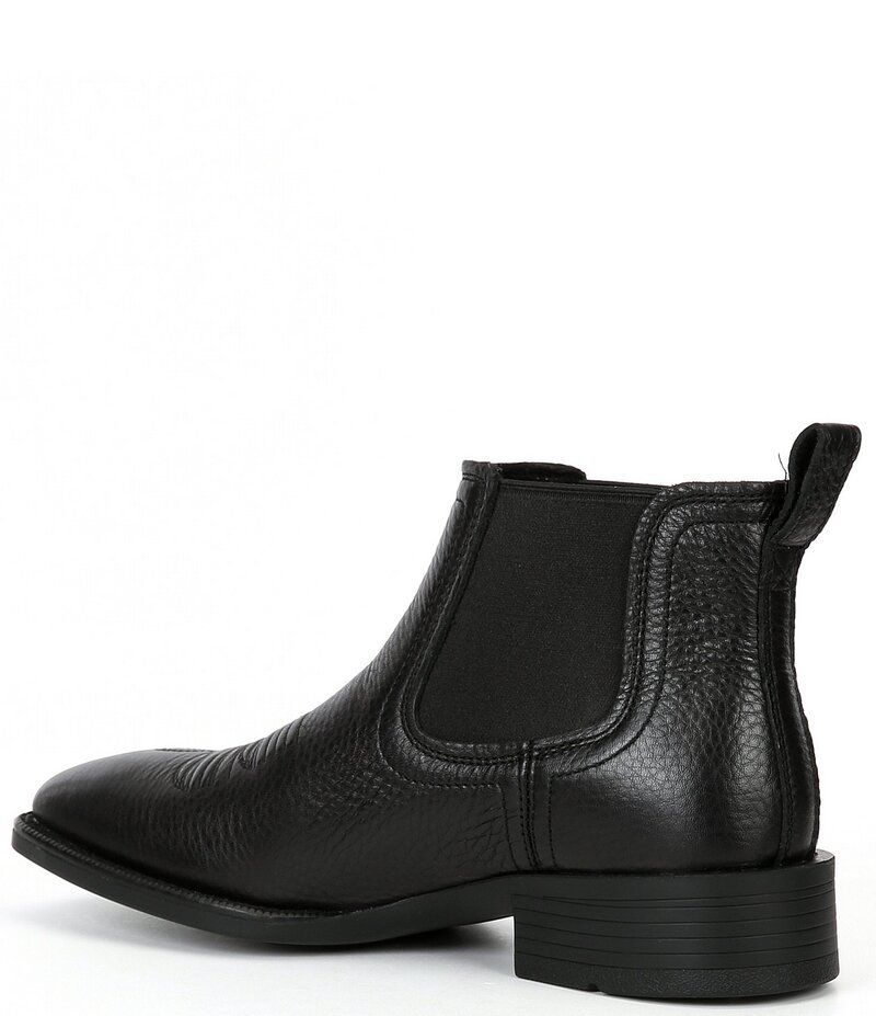 アリアト メンズ シューズ ブーツ・レインブーツ レザー Ariat Mens Booker Ultra Western Leather Boots Black ブラック