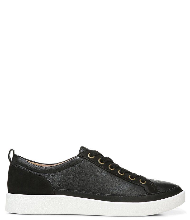 バイオニック レディース シューズ スニーカー レース レザー Vionic Winny Leather Detail LaceUp Sneakers Black ブラック