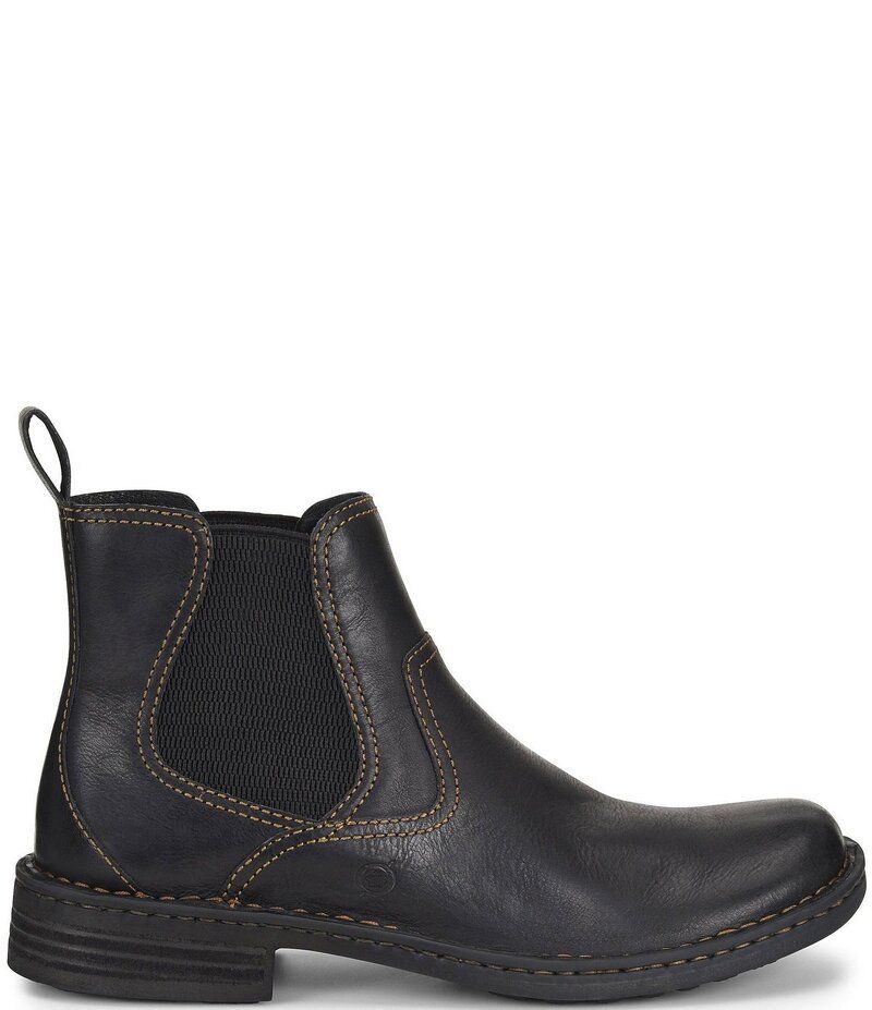 ボーン メンズ シューズ ブーツ・レインブーツ チェルシーブーツ チェルシー ブーツ レザー Born Mens Hemlock Leather Chelsea Boots Black ブラック