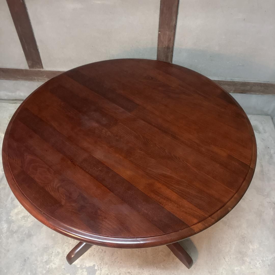 柏木工 ラウンドテーブル 円卓 天然木 幅98cm ウォールナット 飛騨家具 柏木工 ラウンドテーブル 円卓 天然木 幅98cm ウォールナット 飛騨家具