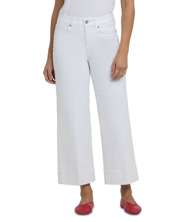 エヌワイディージェイ レディース ボトムス デニムパンツ ワイドレッグ アンクル ジーンズ NYDJ Teresa Wide Leg Ankle Jeans in Optic White ホワイト