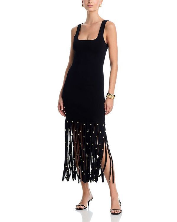 シムカイ レディース トップス ワンピース ミディ SIMKHAI Romelia Midi Dress Black ブラック