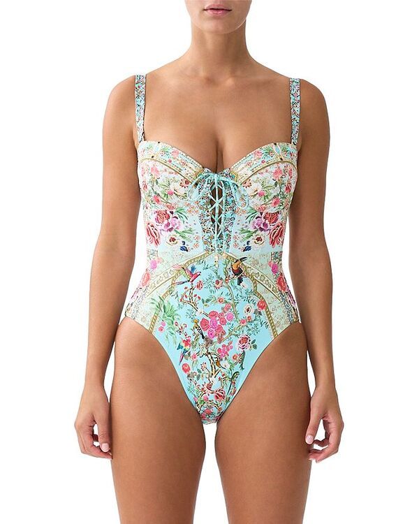 キャミラ レディース 水着 上下セット レース Camillace Up Underwire One Piece Swimsuit Sultans and Queens