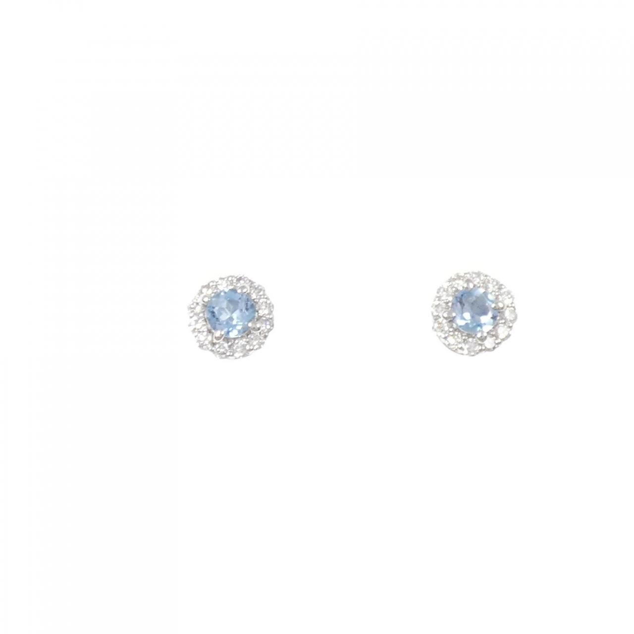 PT900 アクアマリン ピアス 0.14CT