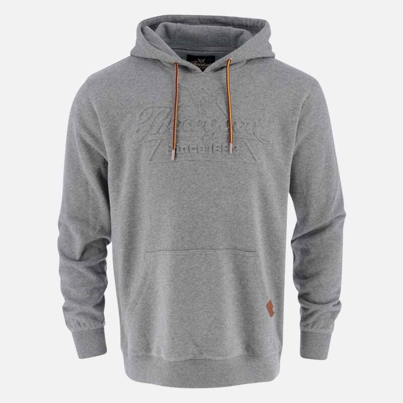 ソログッド レディース トップス Tシャツ ロゴ パーカー Thorogood Mens Heavyweight Embossed Logo Pullover Hoodie Dry Heather G