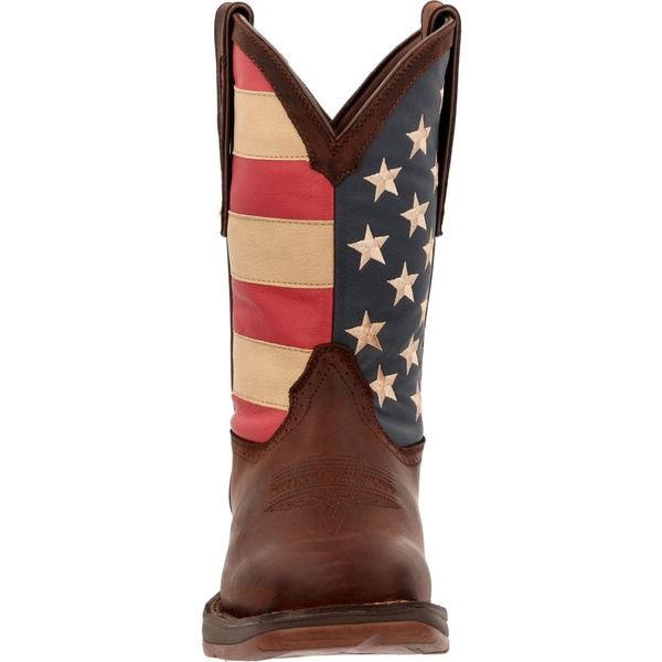 ドゥランゴ メンズ シューズ ブーツ・レインブーツ DURANGO Patriotic Pull On Western Flag Boot Brown And Union Flag ブラウン