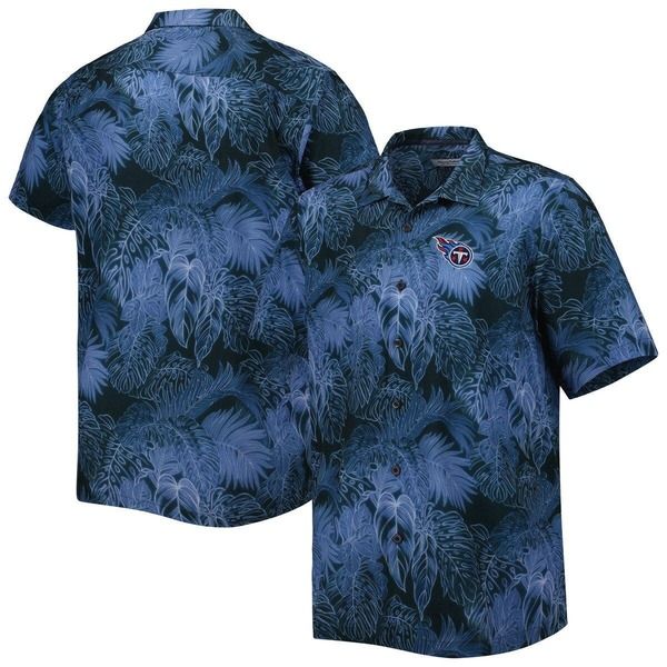 トッミーバハマ メンズ トップス シャツ トール Mens Tommy Bahama Navy Tennessee Titans Big Tall Bahama Coast Luminescent F