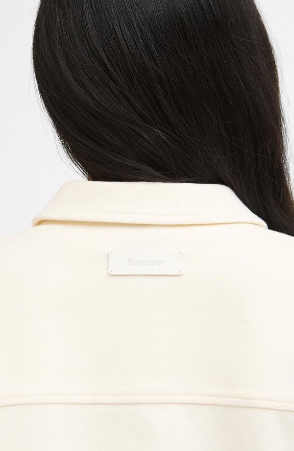 バブアー レディース アウター ジャケット・ブルゾン シャツ ニット Barbour Kirby Knit Overshirt Ecru エクリュ