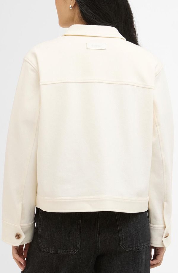 バブアー レディース アウター ジャケット・ブルゾン シャツ ニット Barbour Kirby Knit Overshirt Ecru エクリュ