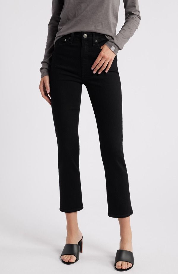 ラグアンドボーン レディース ボトムス デニムパンツ ハイウエスト アンクル ジーンズ rag bone Flexi Wren High Waist Ankle Slim Jeans Black ブラ