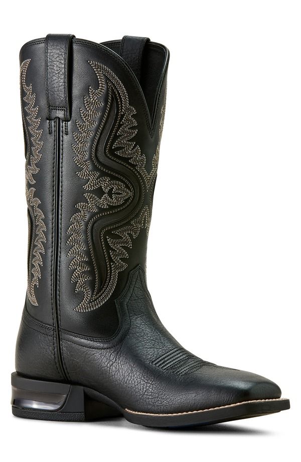 アリアト メンズ シューズ ブーツ・レインブーツ キャップ Ariat Captivate Wide Square Toe Cowboy Boot Black ブラック