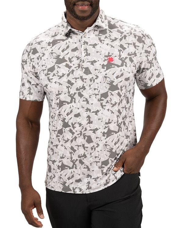 ブラックローバー メンズ トップス ポロシャツ Black Clover Camo Mix Polo Grey グレー