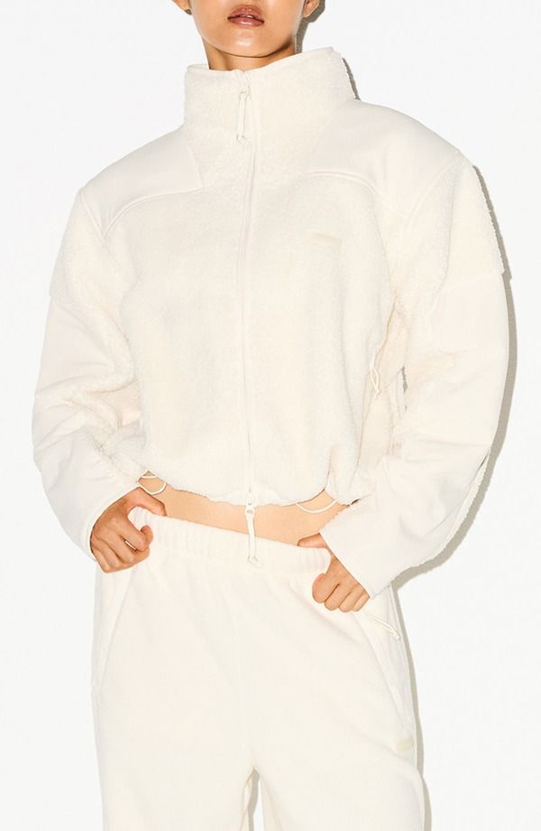 スキムズ レディース アウター ジャケット・ブルゾン SKIMS Faux Shearling Zip Jacket Ecru エクリュ