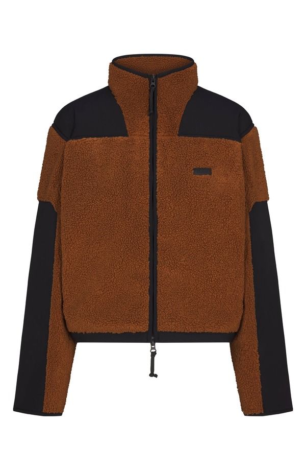 スキムズ レディース アウター ジャケット・ブルゾン SKIMS Faux Shearling Zip Jacket Chai