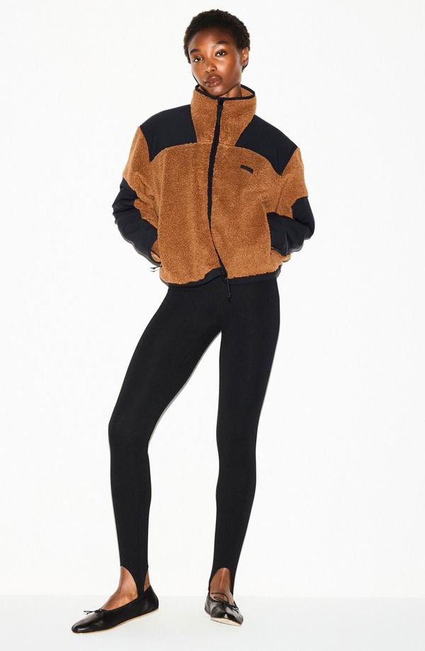 スキムズ レディース アウター ジャケット・ブルゾン SKIMS Faux Shearling Zip Jacket Chai
